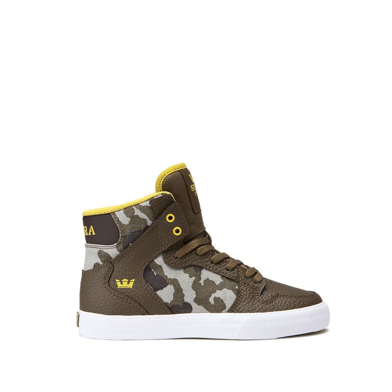 Supra VAIDER Sneaker High Kinder Braun / Camouflage Online Bestellen XZNIW0617